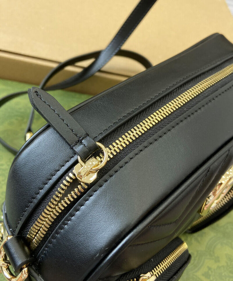Gucci GG Marmont Small Shoulder Bag 798715 Black
